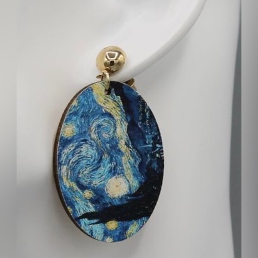 Starry Night Earrings NWOT!